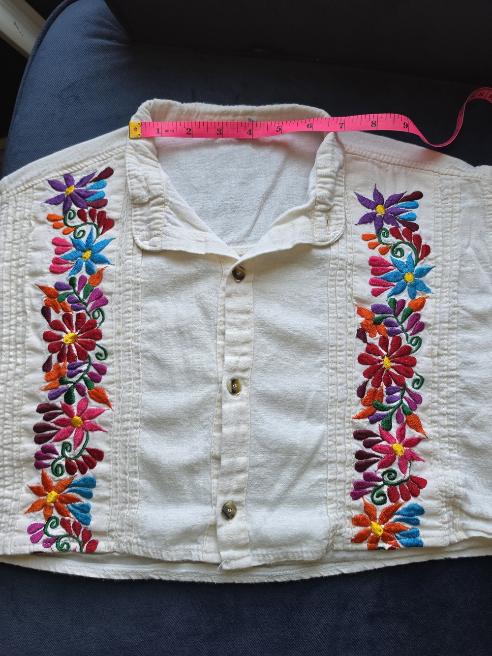 Cropped Guayabera XS/S - Chasing Camilla *SMALL FLAW*